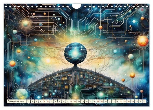 Produktbild: Vernetzte Visionen (Wandkalender 2026 DIN A4 quer), CALVENDO Monatskalender