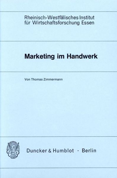 Produktbild: Marketing im Handwerk.