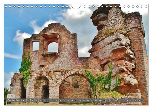 Produktbild: Burgromantik Burgen und Schl&ouml;sser in Deutschland (Wandkalender 2026 DIN A4 quer), CALVENDO Monatskalender