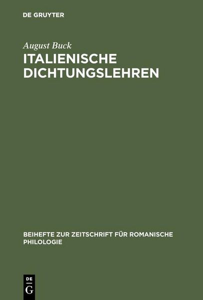 Produktbild: Italienische Dichtungslehren