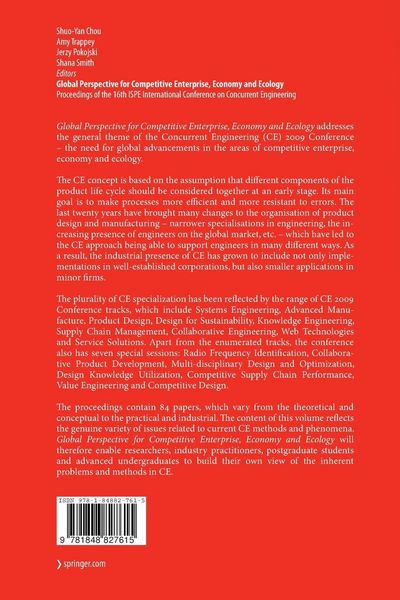 Produktbild: Global Perspective for Competitive Enterprise, Economy and Ecology