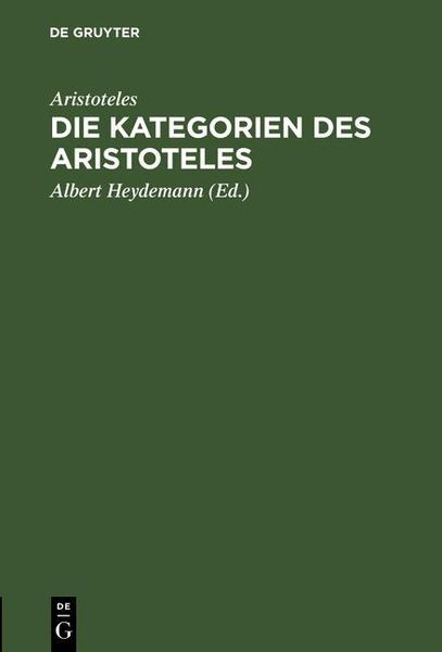 Produktbild: Die Kategorien des Aristoteles