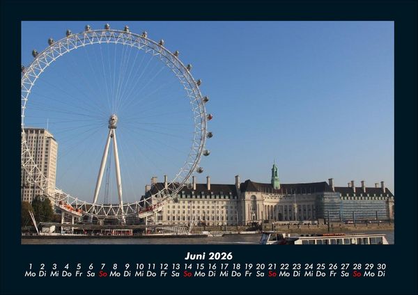 Produktbild: London 2026 Fotokalender DIN A4