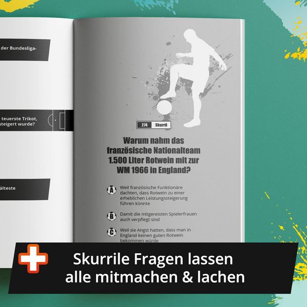 Produktbild: Das ultimative Fu&szlig;ball Quiz f&uuml;r Jung und Alt: Teste dein Wissen in 333 Fragen
