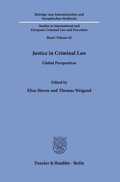 Produktbild: Justice in Criminal Law