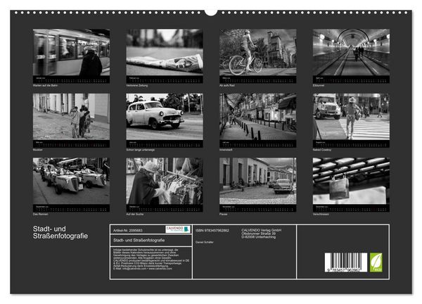 Produktbild: Stadt- und Stra&szlig;enfotografie (hochwertiger Premium Wandkalender 2026 DIN A2 quer), Kunstdruck in Hochglanz