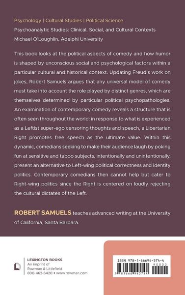 Produktbild: Politics and Psychoanalysis of Comedy