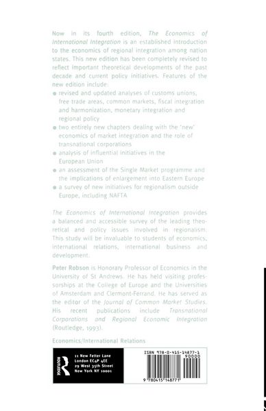 Produktbild: The Economics of International Integration