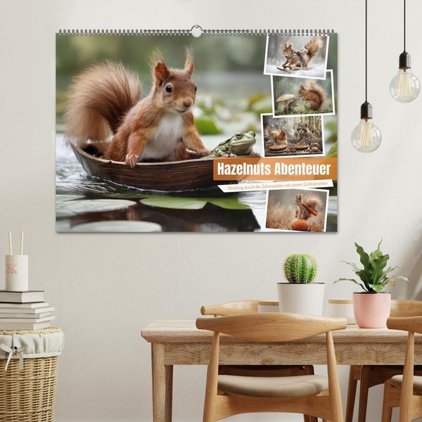 Produktbild: Hazelnuts Abenteuer (Wandkalender 2026 DIN A2 quer), CALVENDO Monatskalender