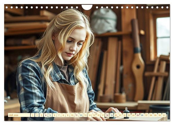 Produktbild: Powerfrauen - Frauen in anspruchsvollen Berufen (Wandkalender 2026 DIN A4 quer), CALVENDO Monatskalender