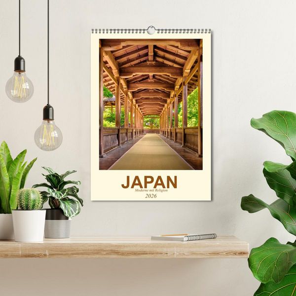 Produktbild: Japan - Moderne mit Religion (Wandkalender 2026 DIN A3 hoch), CALVENDO Monatskalender