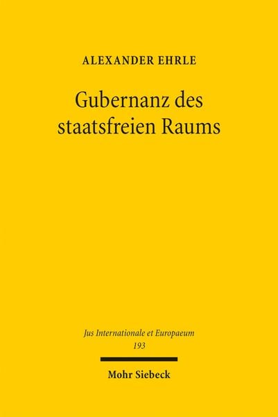 Produktbild: Gubernanz des staatsfreien Raums