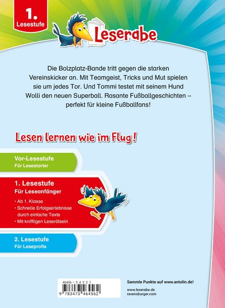 Produktbild: Leserabe Sonderausgaben - Fu&szlig;ballabenteuer zum Lesenlernen
