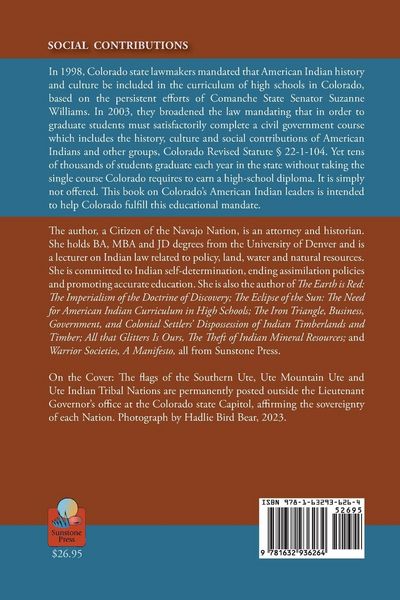 Produktbild: Social Contributions of Colorado's American Indian Leaders For the Seven Generations to Come