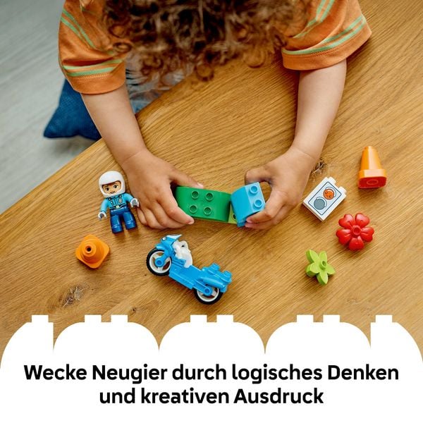 Produktbild: LEGO DUPLO Town 10471 Blaues Polizeimotorrad, Lernspielzeug Kleinkinder