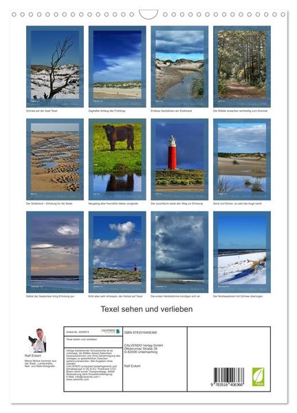 Produktbild: Texel sehen und verlieben (Wandkalender 2026 DIN A3 hoch), CALVENDO Monatskalender
