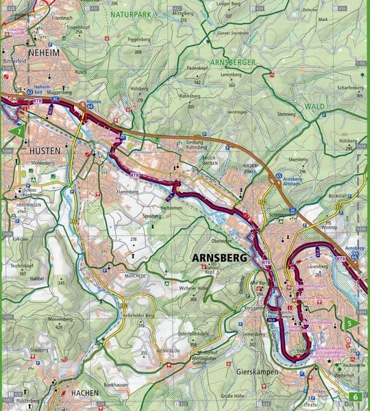 Produktbild: Ruhrtal-Radweg 1 : 50 000