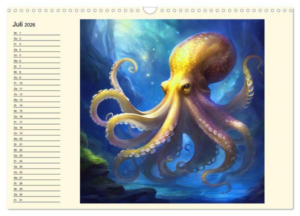 Produktbild: Meeresmythen (Wandkalender 2026 DIN A3 quer), CALVENDO Monatskalender