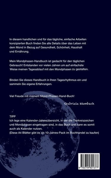 Produktbild: Mondphasenhandbuch