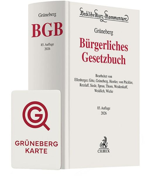 Produktbild: Gr&uuml;neberg BGB Chat-Book 2026