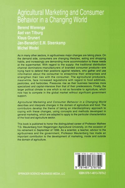 Produktbild: Agricultural Marketing and Consumer Behavior in a Changing World