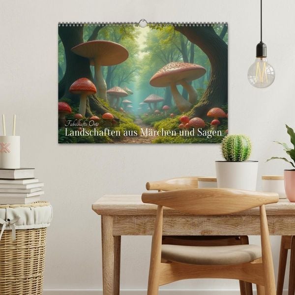 Produktbild: Fabelhafte Orte &ndash; Landschaften aus M&auml;rchen und Sagen (Wandkalender 2026 DIN A3 quer), CALVENDO Monatskalender