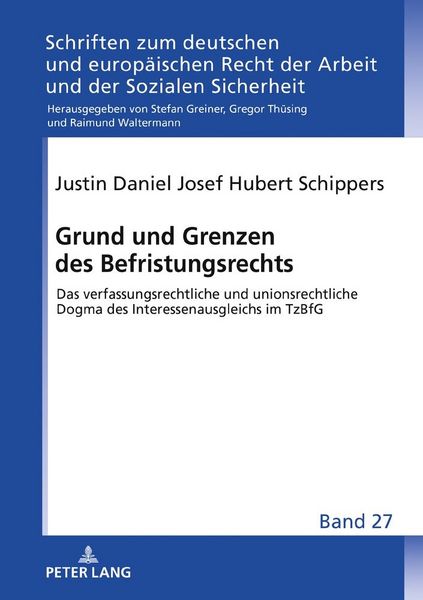 Produktbild: Grund und Grenzen des Befristungsrechts