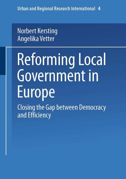Produktbild: Reforming Local Government in Europe