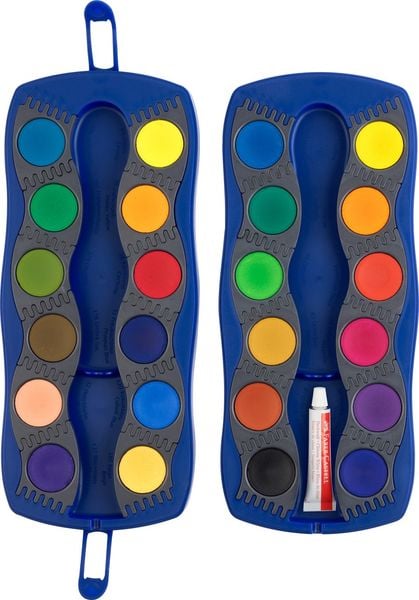 Produktbild: Faber-Castell Farbkasten Connector 24 Farben blau