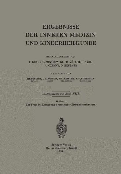 Produktbild: Zur Frage der Entstehung diphtherischer Zirkulationsst&ouml;rungen