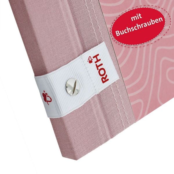 Produktbild: Zeugnismappen Pattern mit Buchschrauben, Dusty Rose