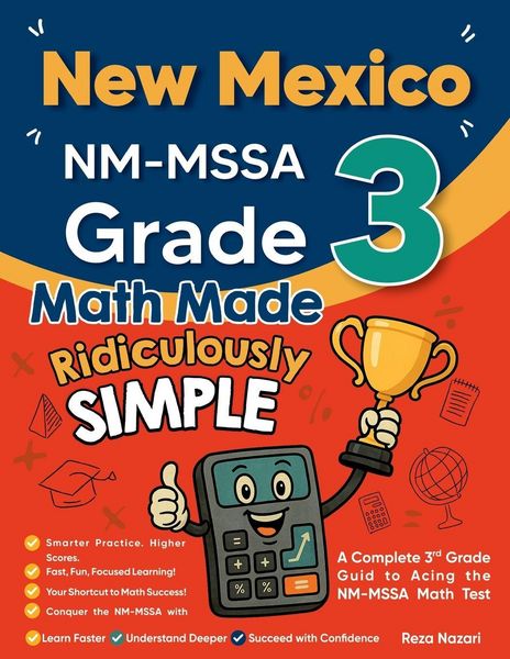 Produktbild: New Mexico NM-MSSA Grade 3 Math Made Ridiculously Simple