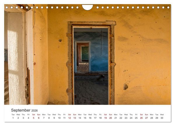 Produktbild: Kolmanskop Sand storm in town (Wall Calendar 2026 DIN A4 landscape), CALVENDO 12 Month Wall Calendar