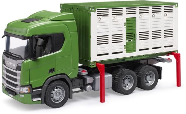 Produktbild: bruder 03548 Scania Super 560R Tiertransport-LKW mit Rind