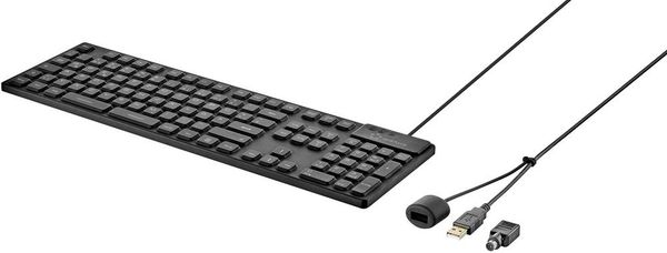 Produktbild: Renkforce RF-3561816 USB Tastatur Deutsch, QWERTZ Schwarz Silikonmembran vollversiegelt IP68