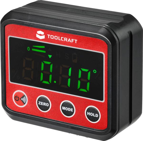 Produktbild: TOOLCRAFT TO-7308984 Digitale Wasserwaage mit Magnet 68.4mm 360&deg; 0.1