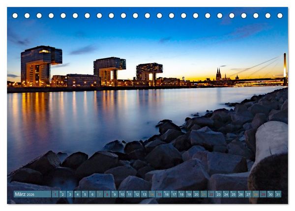 Produktbild: RIVERSIDE BLUES - Abends am Fluss (Tischkalender 2026 DIN A5 quer), CALVENDO Monatskalender