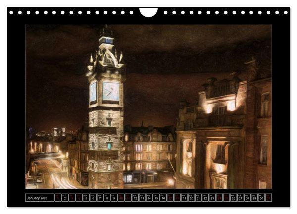 Produktbild: Glasgow (Wall Calendar 2026 DIN A4 landscape), CALVENDO 12 Month Wall Calendar