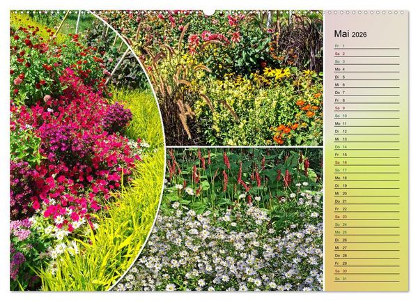 Produktbild: Bl&uuml;hende Gartenparks in Mannheim (hochwertiger Premium Wandkalender 2026 DIN A2 quer), Kunstdruck in Hochglanz