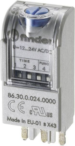 Finder 86.30.0.024.0000T 86.30.0.024.0000T Multifunktions-Zeitschalter 1 St. Zeitbereich: 0.05 - 360000 s