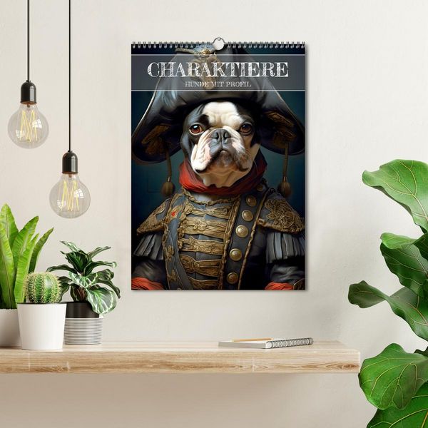 Produktbild: CHARAKTIERE Hunde mit Profil (Wandkalender 2026 DIN A3 hoch), CALVENDO Monatskalender
