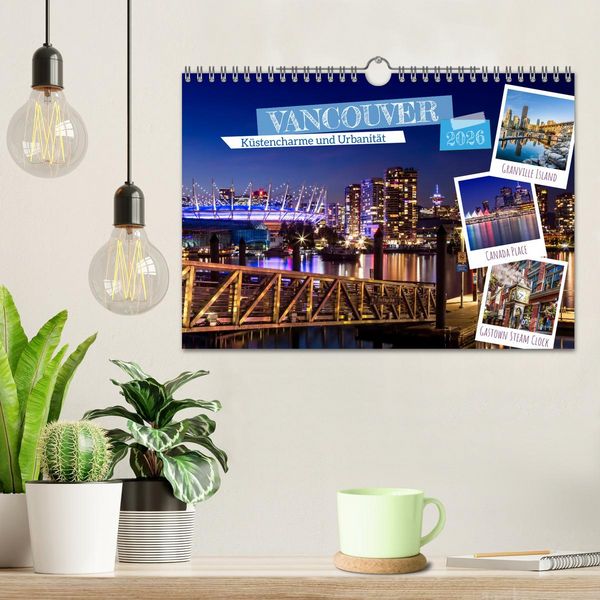 Produktbild: VANCOUVER K&uuml;stencharme und Urbanit&auml;t (Wandkalender 2026 DIN A4 quer), CALVENDO Monatskalender