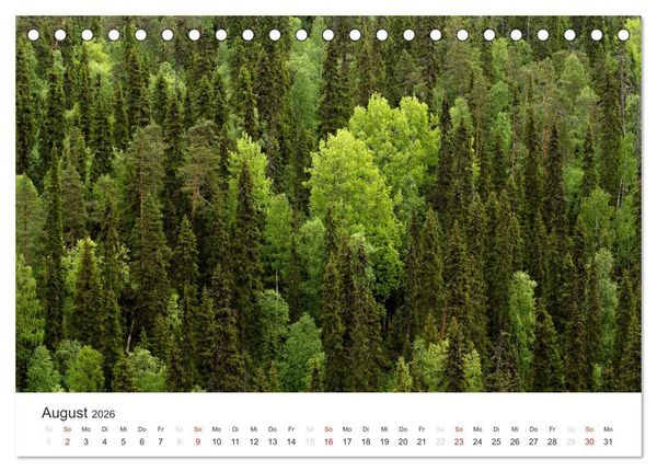 Produktbild: Naturparadies Finnland (Tischkalender 2026 DIN A5 quer), CALVENDO Monatskalender