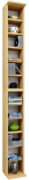 Produktbild: Holz CD DVD Stand Aufbewahrung Deko Regal Bigol