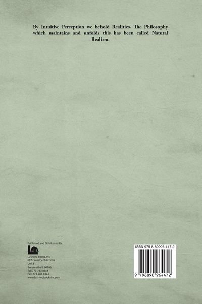 Produktbild: Intuitive Perception Presented by a New Philosophy of Natural Realism