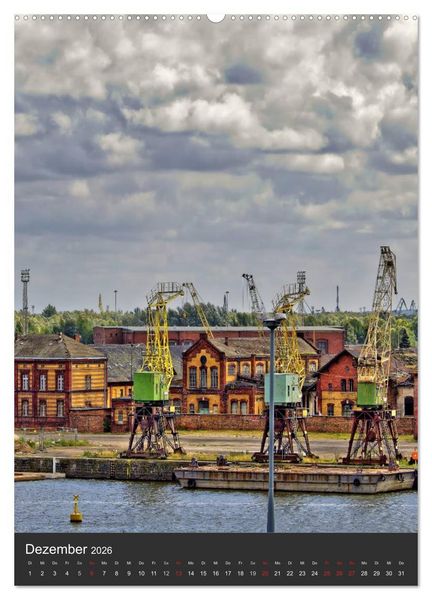 Produktbild: Stettin Szczecin (hochwertiger Premium Wandkalender 2026 DIN A2 hoch), Kunstdruck in Hochglanz