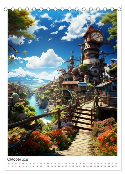 Produktbild: Anime Augenschmaus (Tischkalender 2026 DIN A5 hoch), CALVENDO Monatskalender