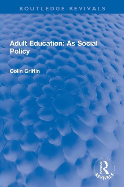 Produktbild: Adult Education: As Social Policy