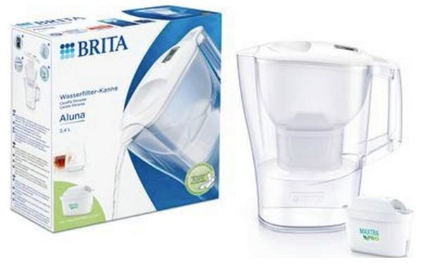 Produktbild: Brita Aluna 124595 Wassersparfilter-Set 2.5l Wei&szlig;