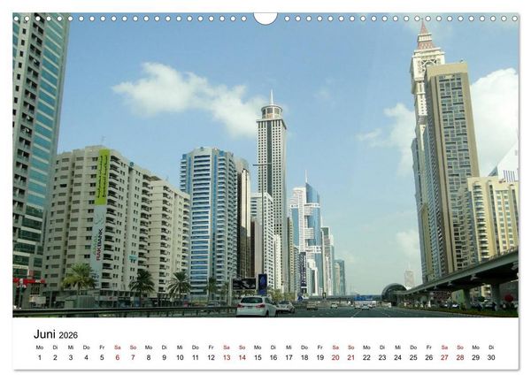 Produktbild: Dubai - Ein Erlebnis (Wandkalender 2026 DIN A3 quer), CALVENDO Monatskalender